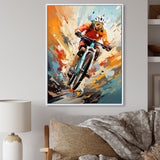 Bicycle Abstracted Trails An I - Bicycle Canvas Wall Art