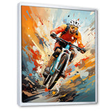 Bicycle Abstracted Trails An I - Bicycle Canvas Wall Art