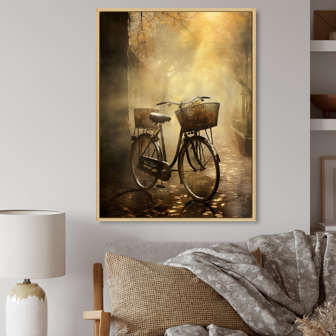 Bicycle Atmospheric Rides An I - Bicycle Canvas Wall Art