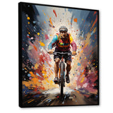 Bicycle Bold Rides Pointillism I - Bicycle Canvas Wall Art