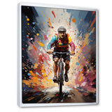 Bicycle Bold Rides Pointillism I - Bicycle Canvas Wall Art