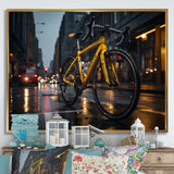 Bicycle City Cycling - Bicycle Canvas Wall Art