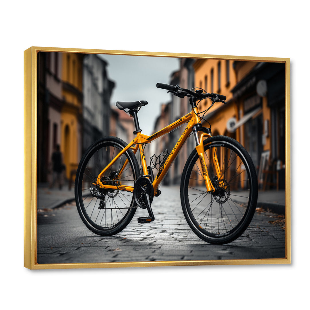 Bicycle Cityscape Escape - Bicycle Canvas Wall Art