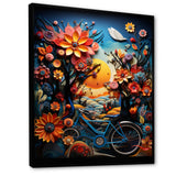 Bicycle Colorful Ride - Bicycle Canvas Wall Art