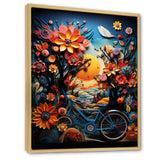 Bicycle Colorful Ride - Bicycle Canvas Wall Art