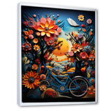 Bicycle Colorful Ride - Bicycle Canvas Wall Art