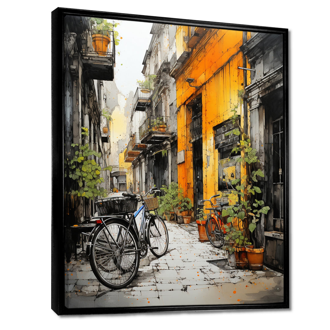 Bicycle Cycle City - Bicycle Canvas Wall Art