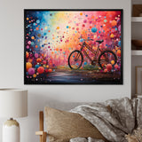 Bicycle Dreamlike Bicycles Pointillism - Bicycle Canvas Wall Art