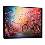 Bicycle Dreamlike Bicycles Pointillism - Bicycle Canvas Wall Art