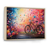 Bicycle Dreamlike Bicycles Pointillism - Bicycle Canvas Wall Art