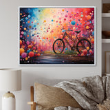 Bicycle Dreamlike Bicycles Pointillism - Bicycle Canvas Wall Art