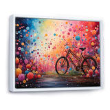 Bicycle Dreamlike Bicycles Pointillism - Bicycle Canvas Wall Art