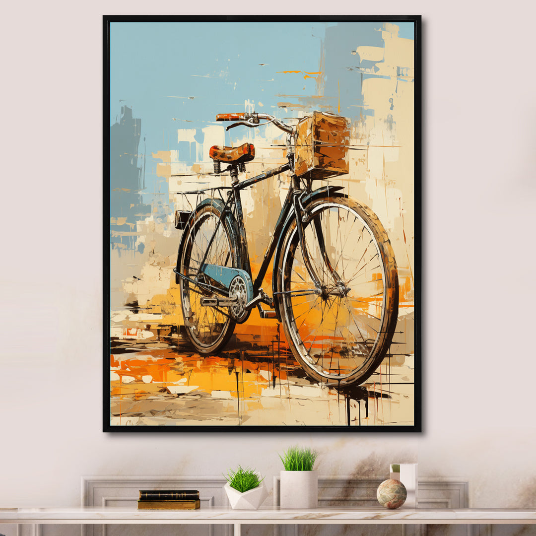 Bicycle Expressive Journeys An I - Bicycle Canvas Wall Art