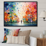Bicycle Geometric Pedals Pointillism I - Bicycle Canvas Wall Art