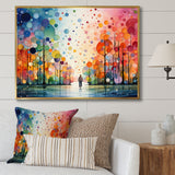 Bicycle Geometric Pedals Pointillism I - Bicycle Canvas Wall Art