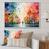 Bicycle Geometric Pedals Pointillism I - Bicycle Canvas Wall Art