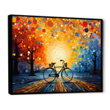Bicycle Harmonious Pedals Pointillism I - Bicycle Canvas Wall Art