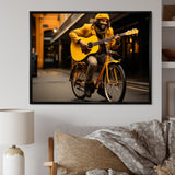 Bicycle Street Serenade - Bicycle Canvas Wall Art