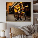 Bicycle Street Serenade - Bicycle Canvas Wall Art