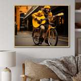 Bicycle Street Serenade - Bicycle Canvas Wall Art