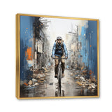 Bicycle Street Symphony Papercut - Bicycle Canvas Wall Art
