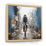 Bicycle Street Symphony Papercut - Bicycle Canvas Wall Art