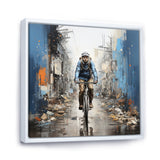 Bicycle Street Symphony Papercut - Bicycle Canvas Wall Art