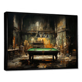 Billard Industrial Game I - Sports Canvas Wall Art