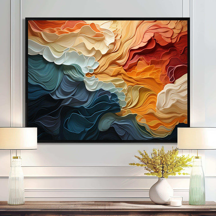 Idesignart biomorphism organic forms v abstract canvas wall art