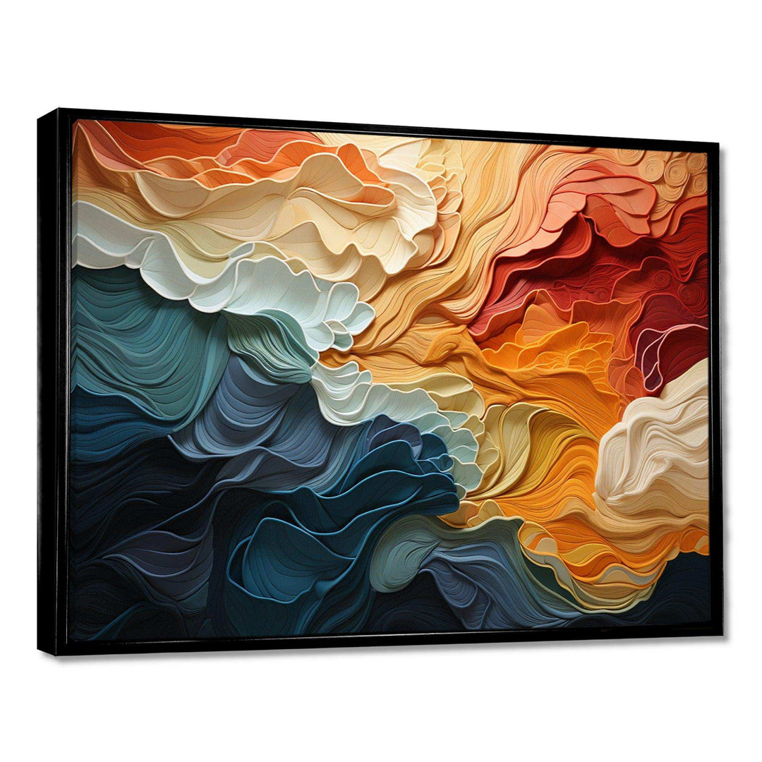 Idesignart biomorphism organic forms v abstract canvas wall art