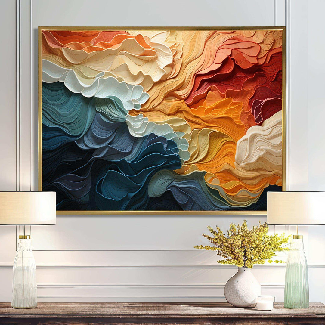 Idesignart biomorphism organic forms v abstract canvas wall art