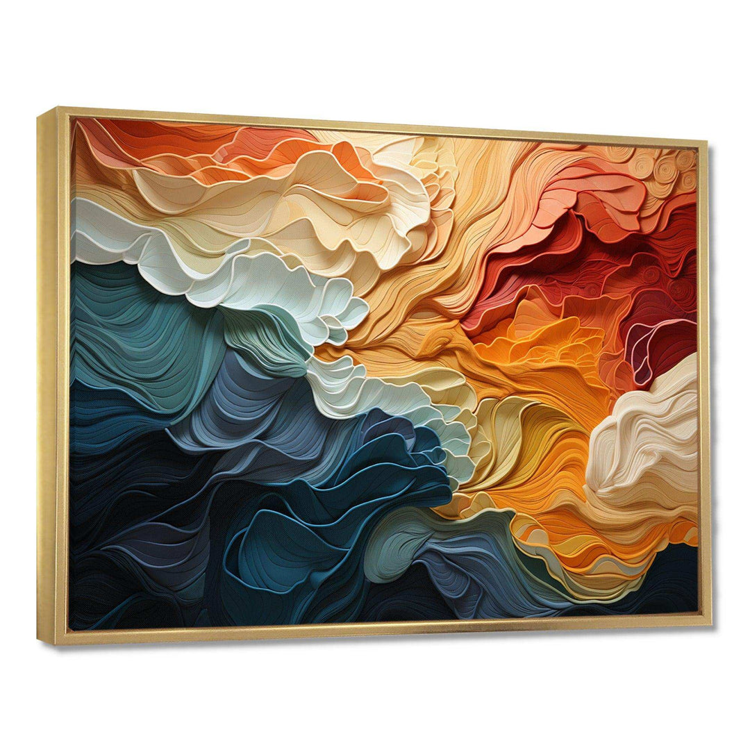 Idesignart biomorphism organic forms v abstract canvas wall art