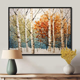 Birch Wood Seasonal Birch III - Floral Canvas Wall Art