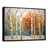 Birch Wood Seasonal Birch III - Floral Canvas Wall Art