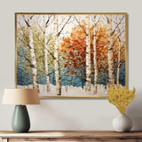 Birch Wood Seasonal Birch III - Floral Canvas Wall Art