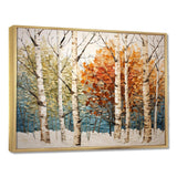 Birch Wood Seasonal Birch III - Floral Canvas Wall Art