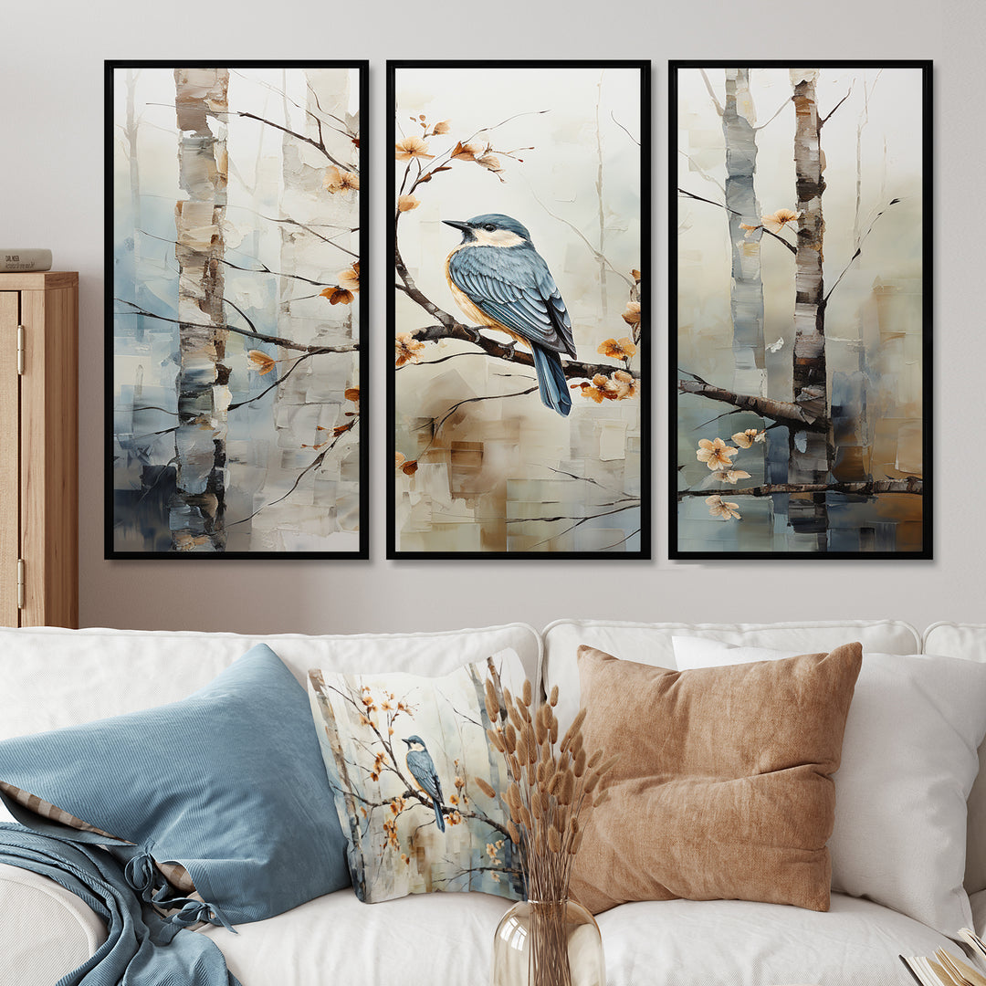 Birch Woods Ethereal Elegance III - Canvas Wall Art Sets