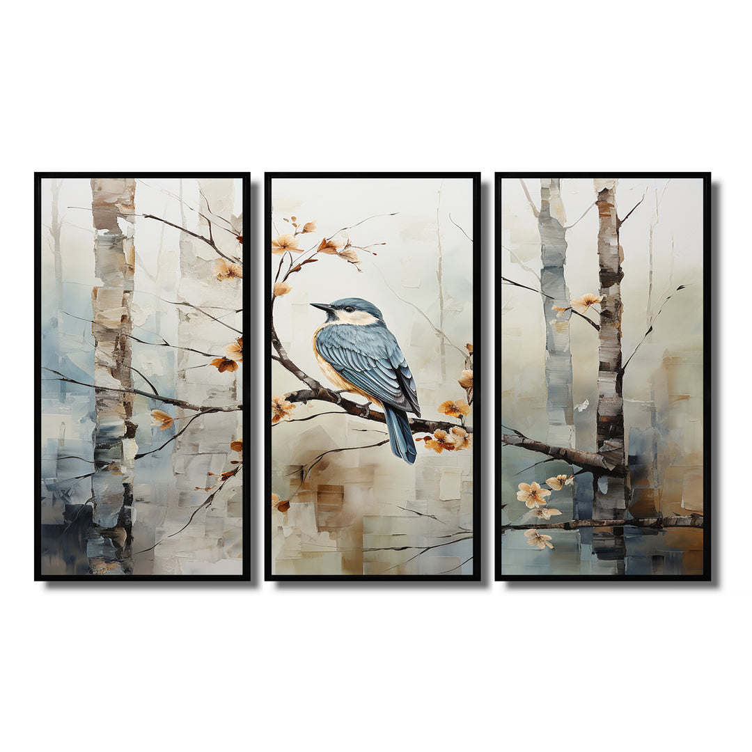Birch Woods Ethereal Elegance III - Canvas Wall Art Sets