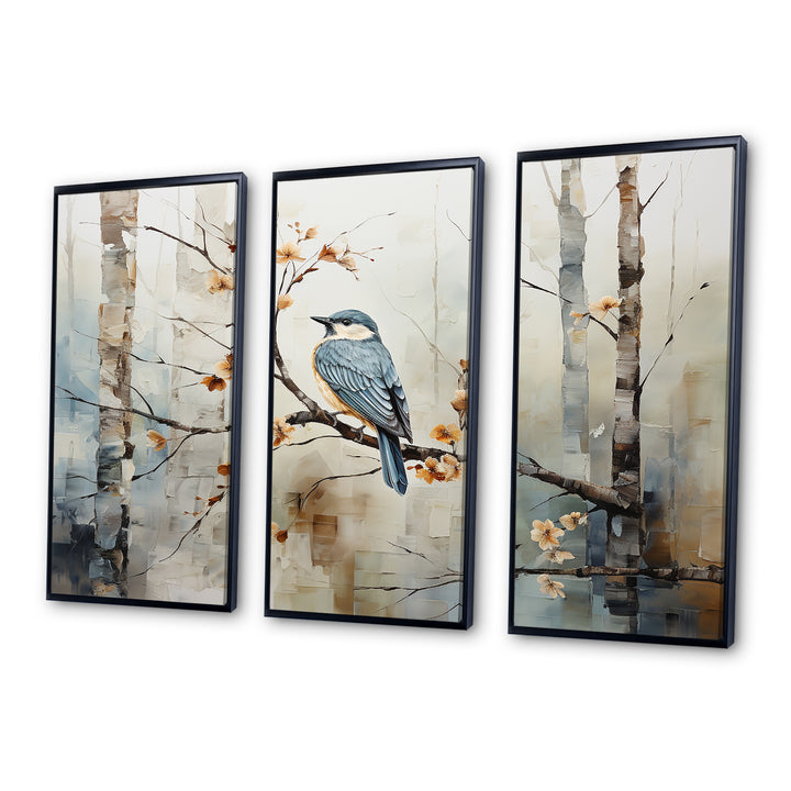 Birch Woods Ethereal Elegance III - Canvas Wall Art Sets