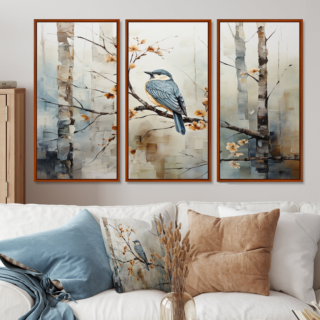 Birch Woods Ethereal Elegance III - Canvas Wall Art Sets