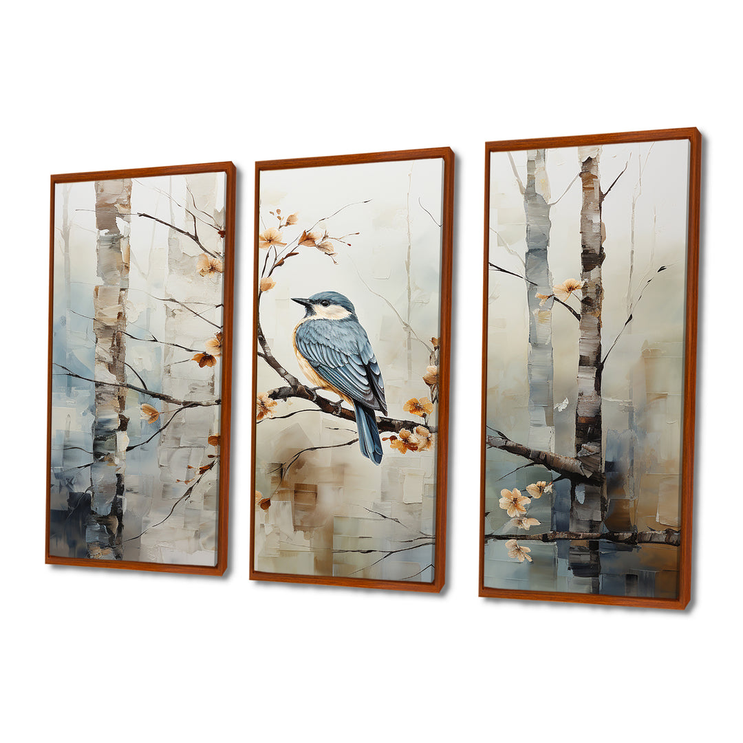 Birch Woods Ethereal Elegance III - Canvas Wall Art Sets