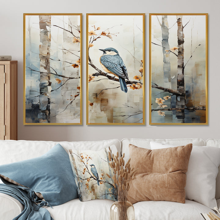 Birch Woods Ethereal Elegance III - Canvas Wall Art Sets