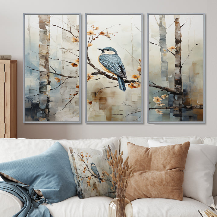 Birch Woods Ethereal Elegance III - Canvas Wall Art Sets