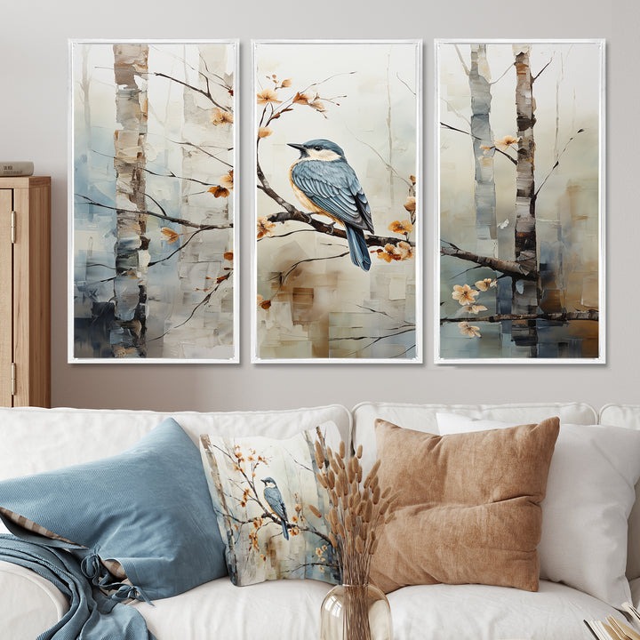 Birch Woods Ethereal Elegance III - Canvas Wall Art Sets