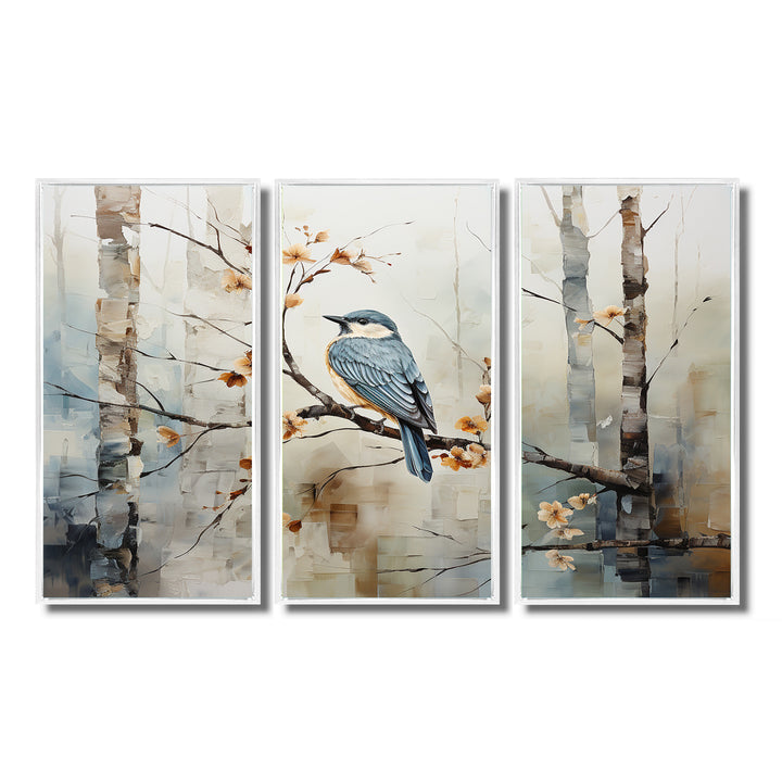Birch Woods Ethereal Elegance III - Canvas Wall Art Sets