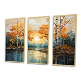 Birch Woods Golden Reflections II - Multi-Panels