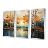 Birch Woods Golden Reflections II - Multi-Panels
