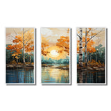 Birch Woods Golden Reflections II - Multi-Panels