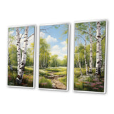 Birch Woods Spring Awakening III - Canvas Wall Art Sets