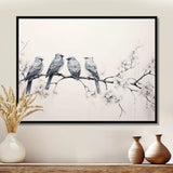 Birds On The Brink I - Animals Canvas Wall Art